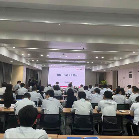 蚌埠分行召开5月对公月例会