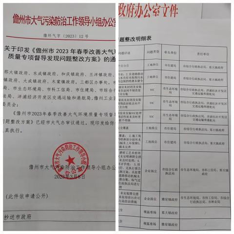 周末不打烊送达整改通知书，督促加快落实大气督导问题整改