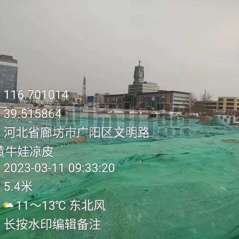 廊坊市广阳区银河北路街道办事处3月11日环境保护工作落实情况