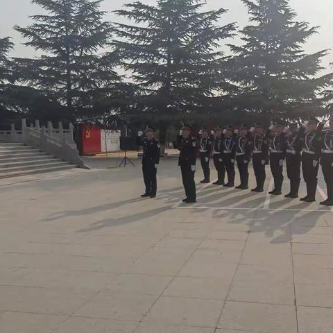 蒲城公安巡特警大队组织开展“清明祭先烈  精神永传承”追思活动