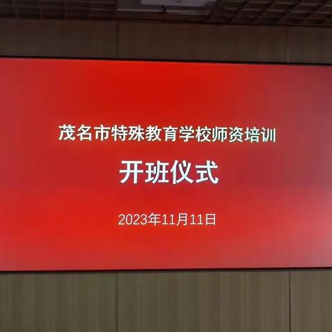 以学促教  专业提升 —茂名市特殊教育学校师资培训