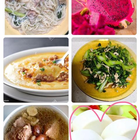 茶山幼儿园第四周幼儿食谱