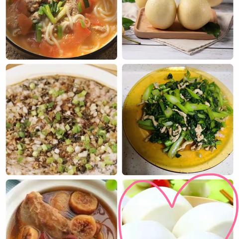 茶山幼儿园笫八周幼儿食谱