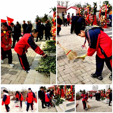 大岭镇中心小学校【感恩英雄先烈、弘扬民族精神】清明节祭扫活动