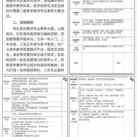 以赛促学，赛中成长——华墅乡中心小学第二届青年教师素养大赛