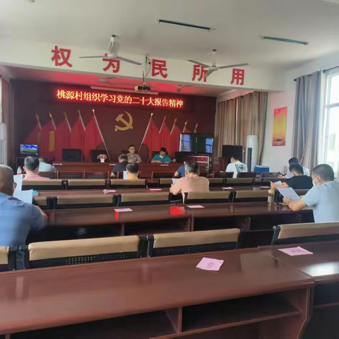 桃源村召开学习贯彻党的二十大报告精神宣讲会