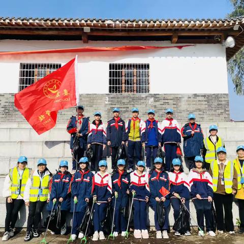 保护涟水河  育英巡河护河在行动