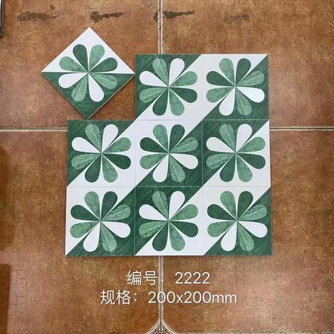 200×200直边花砖