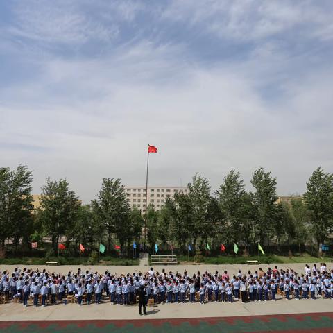 强身健体展风采，           喜迎建党100年—富蕴县铜新小学开展广播体操比赛