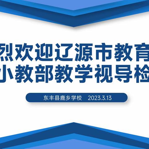 视导春风入鹿乡 精准把脉促提升