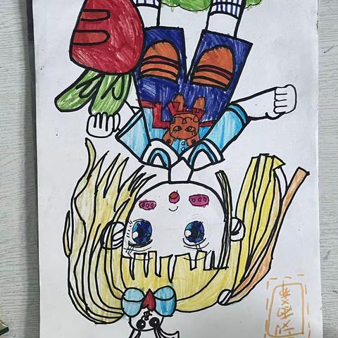 刘雨希小朋友绘画作品欣赏