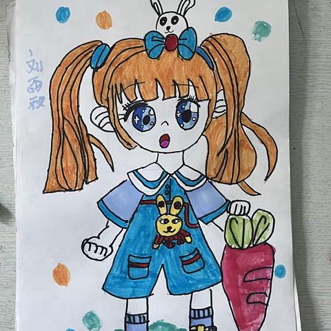 刘雨欣小朋友绘画作品欣赏