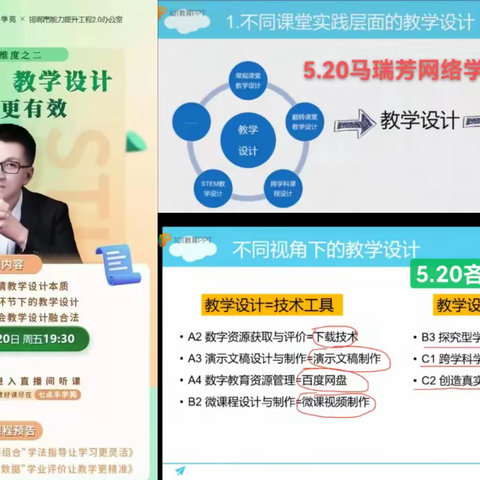 磁县来村中学参加邯郸市能力提升工程2.0每周五直播培训纪实——"多视角“教学设计让教学更有效