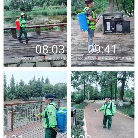 徐堰河二标段河道、绿道以及绿化日常管护情况