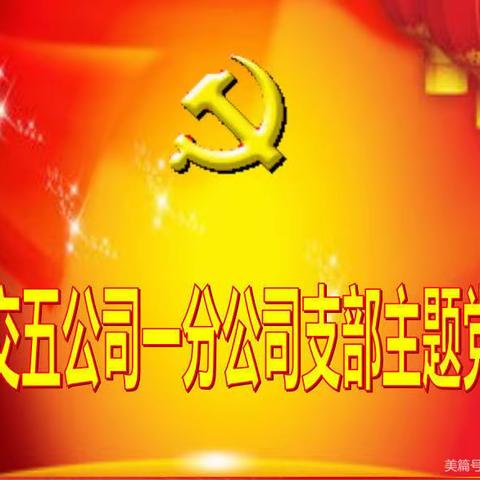 一分公司三月份主题党日活动