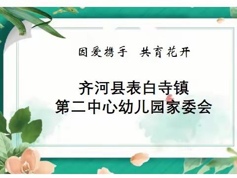 因爱携手     共育花开——表白寺镇第二中心幼儿园家委会活动