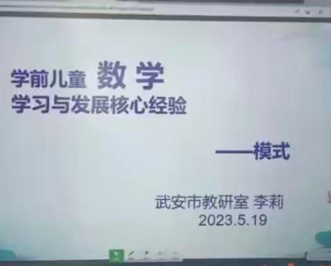 共读共研《学前数学学习和发展核心经验——模式》——涉县第五幼儿园