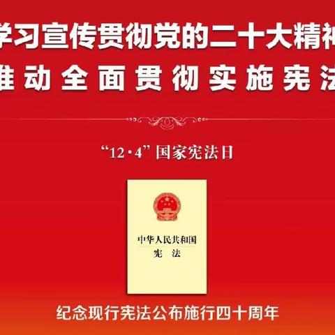 〔宪法宣传周〕学习宣传贯彻党的二十大精神，推动全面贯彻实施宪法——尧都区冶建学校“12.4”国家宪法