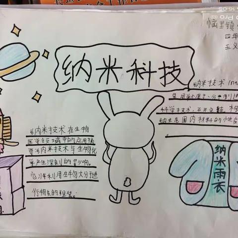 恼里镇小岸小学举行科技手抄报比赛