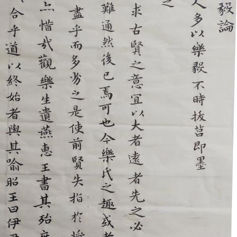 吴易轩书法作品 临王羲之《乐毅论》