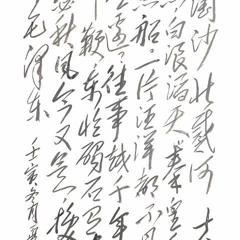 20221220毛泽东《浪淘沙  北戴河》书写