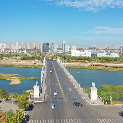 航拍（麻城）举水河2022年10月02日