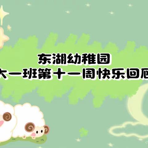 ❤️爱上幼儿园,快乐每一天🎉东湖幼稚园——大一班第十一周快乐回顾。