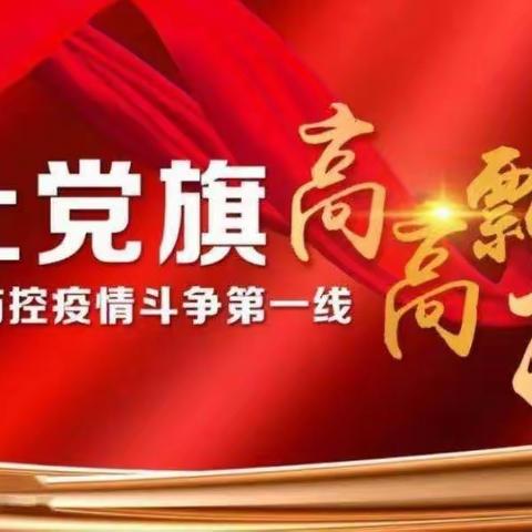 “我是党员、抗疫有我”——市税务局江北社区隆盛园小区检测点临时党小组开展主题党日活动（战场纪实之四）