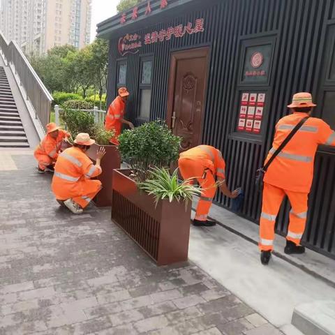 大明宫集中开展大擦洗大冲洗活动，提升城市精细管理
