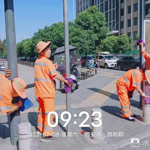 逢六开展“大擦洗、大冲洗，大清理”活动，城市面貌焕然一新