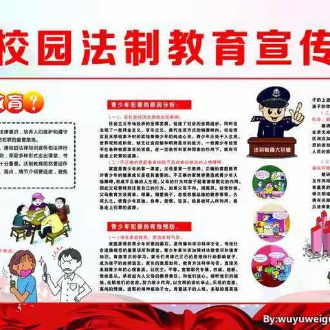 关爱少年，普法先行！学法、知法、守法做个健康快乐的小学生！