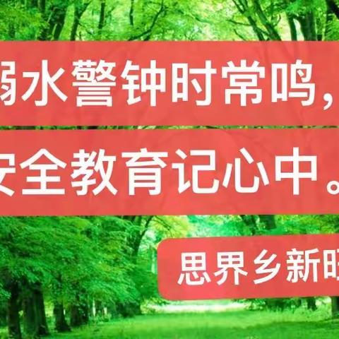 平南县思界乡新旺小学积极开展“珍爱生命，预防溺水”系列活动