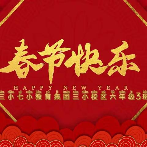 张灯结彩过春节，平安喜乐新一年！六年级3班年味十足贺新春