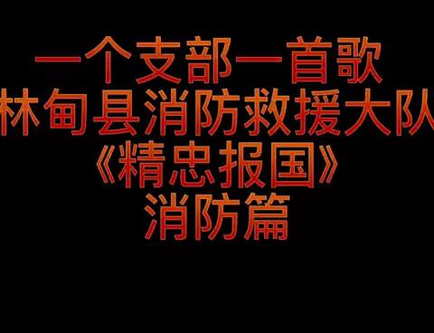 一个支部一首歌 | 林甸县消防救援大队《精忠报国》消防篇