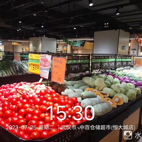 恒大城店:7月25日生鲜第三次开业