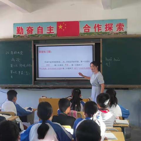 尖峰镇中心学校人人一课活动