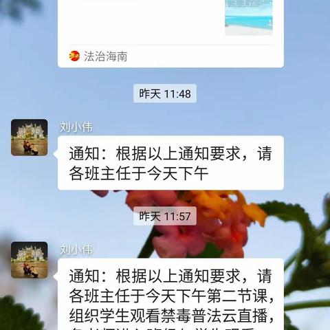 临高县南宝中学师生观看全民禁毒知识宣讲活动