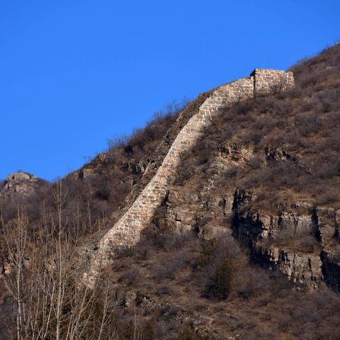 隆冬踏步“长峪城”长城