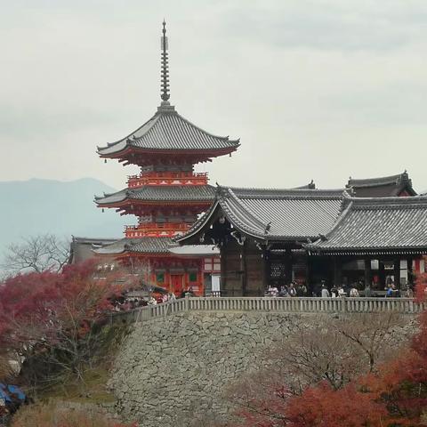 旅游日记：2016日本•京都清水寺 秋叶红似火