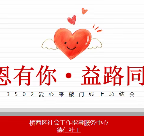 【3502爱心来敲门】“感恩有你，益路同行”2022总结会