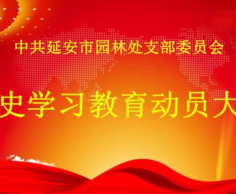 市园林处党支部 召开党史学习教育动员大会