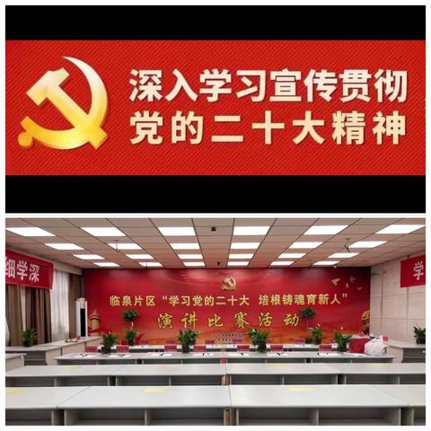 “学习党的二十大，培根铸魂育新人”——临泉片区教师演讲比赛安业九年制学校赛区