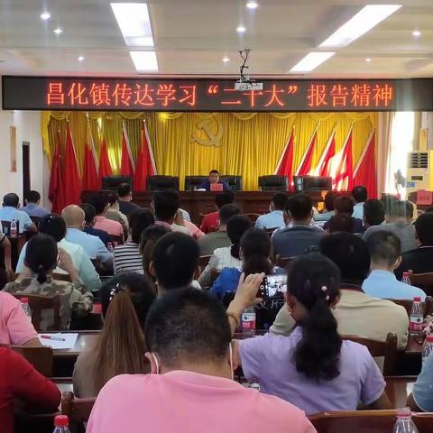 昌化镇传达学习“二十大”报告精神