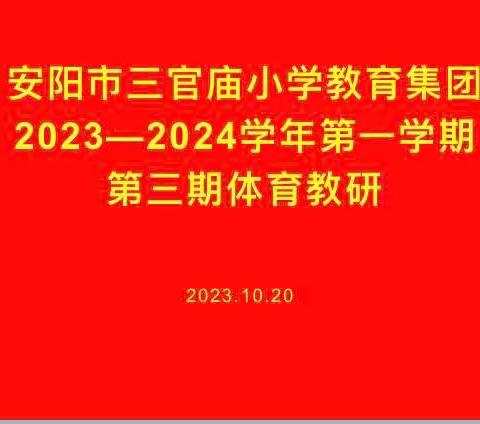 安阳市三官庙小学教育集团开展 2023——2024学年体质测试数据上报及青少年健康数据管理系统使用培训