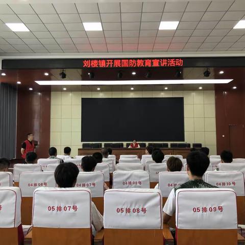 刘楼镇开展新兵役前教育暨国防教育宣讲活动