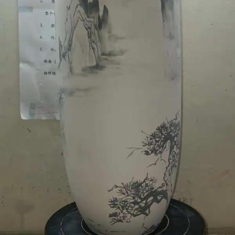陶瓷彩绘过程记录