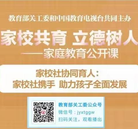 家校共育立德树人——辛庄小学开展线上"家校社携手  助力孩子全面发展"家庭教育公开课