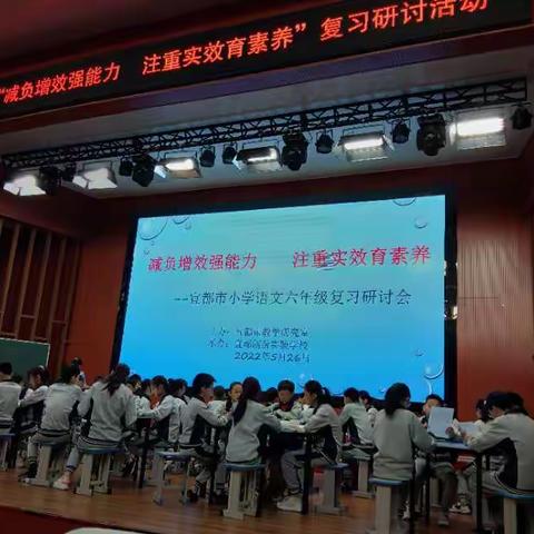 减负增效强能力，注重实效育素养小学语文复习研讨会