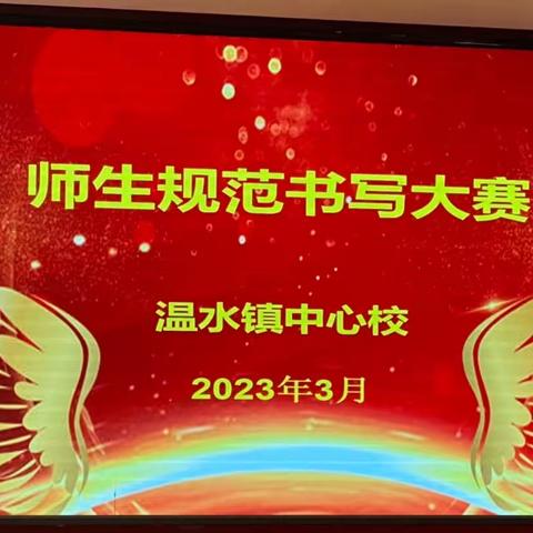 魅力笔尖 翰墨飘香——记温水镇中心校规范书写大赛