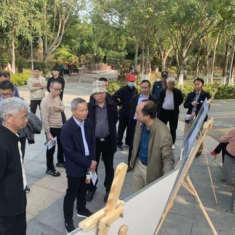 沙县区河长办一行赴我区调研五缘湾湿地公园